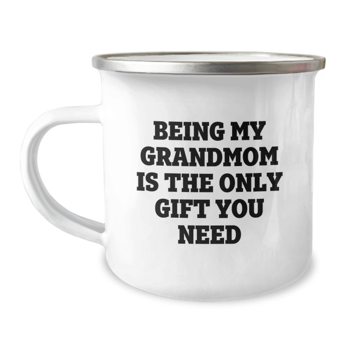Funny Grandmom Gifts from Family Member, Customized Camping Mug for Grandmom, Being My Grandmom Is The Only Gift You Need - Image 1