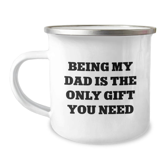 Funny Dad Camping Mug for Graduation Gifts from Family - Being My Dad - Image 1