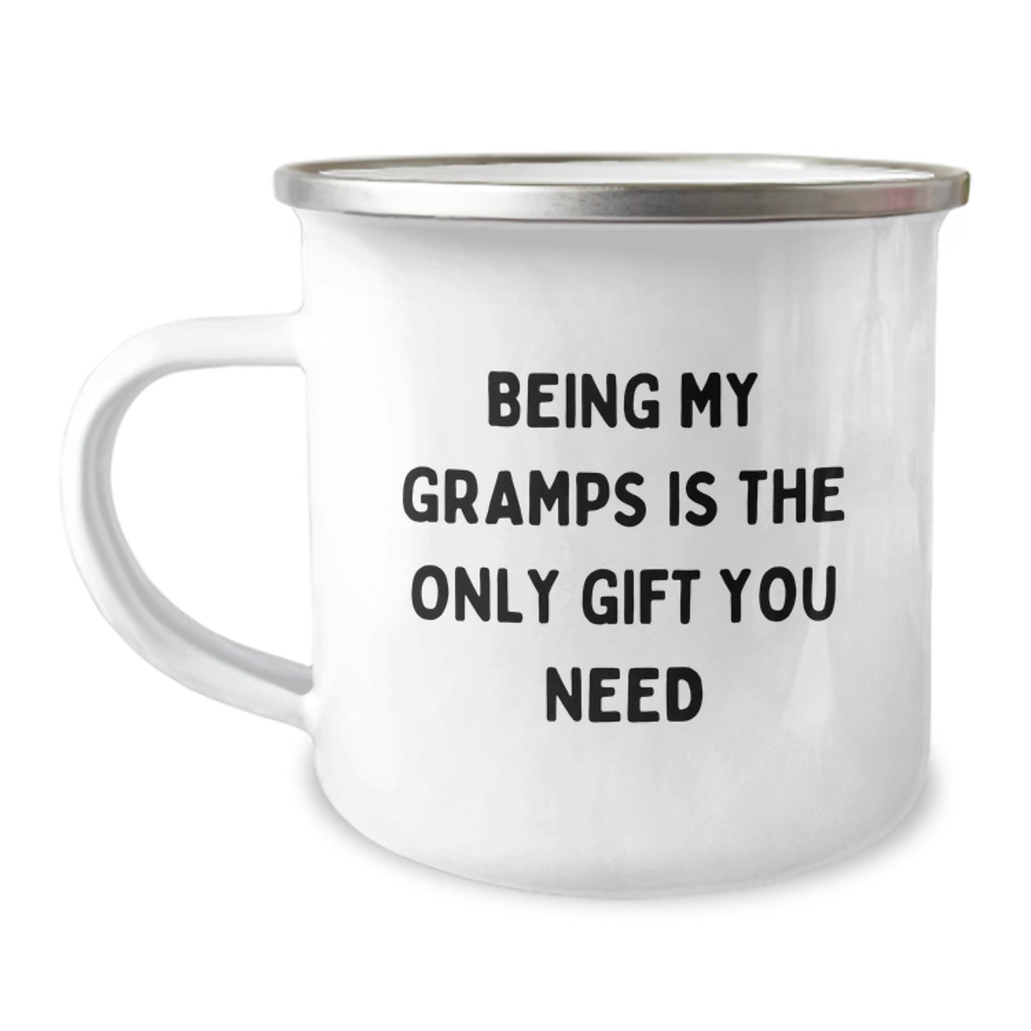 Funny Gramps Gifts for Men, Unique Camping Mug for Gramps, Being My Gramps Is The Only Gift You Need - Image 1