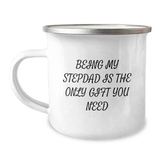 Stepdad Camping Mug Keepsake Heartfelt Birthday Gift for Him - Image 1