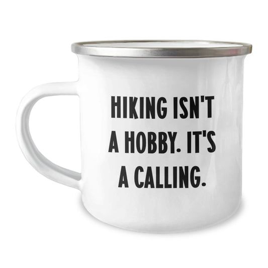 Funny Hiking Gifts for Men, Camping Mug for Outdoor Lovers, Graduation Unique Gifts from Family and Friends - Image 1