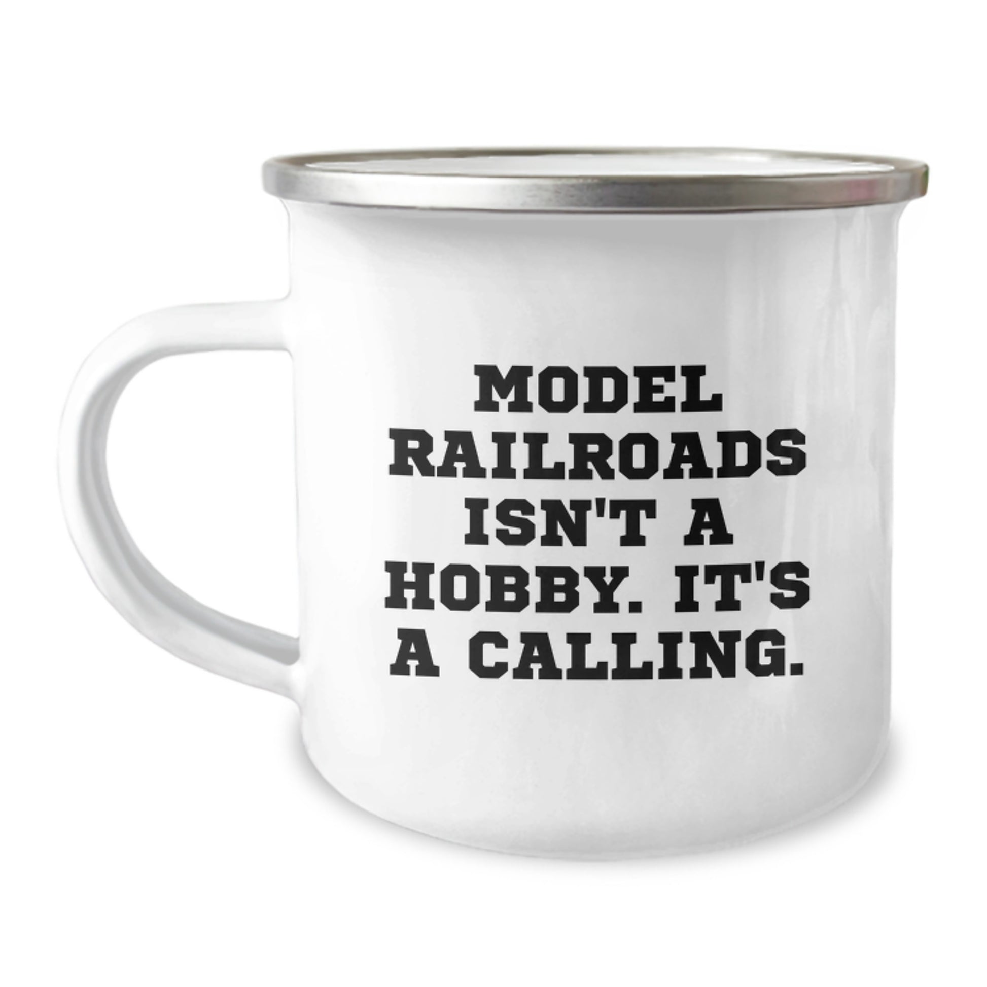 Funny Model Railroads Gifts for Men and Women - Gifts from Friends to Family - Graduation Unique Gifts for Model Railroads Enthusiasts - Camping Mug - Image 1