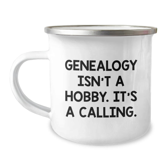 Genealogy Enthusiast Gifts from Friends for Graduation Unique Finds Camping Mug - Image 1