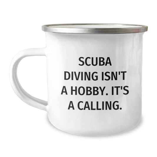 Scuba Diving Gifts for Men, Funny Scuba Diving Quotes, Graduation Unique Gifts from Friends, Stainless Steel Camping Mug for Scuba Diving Lovers - Image 1