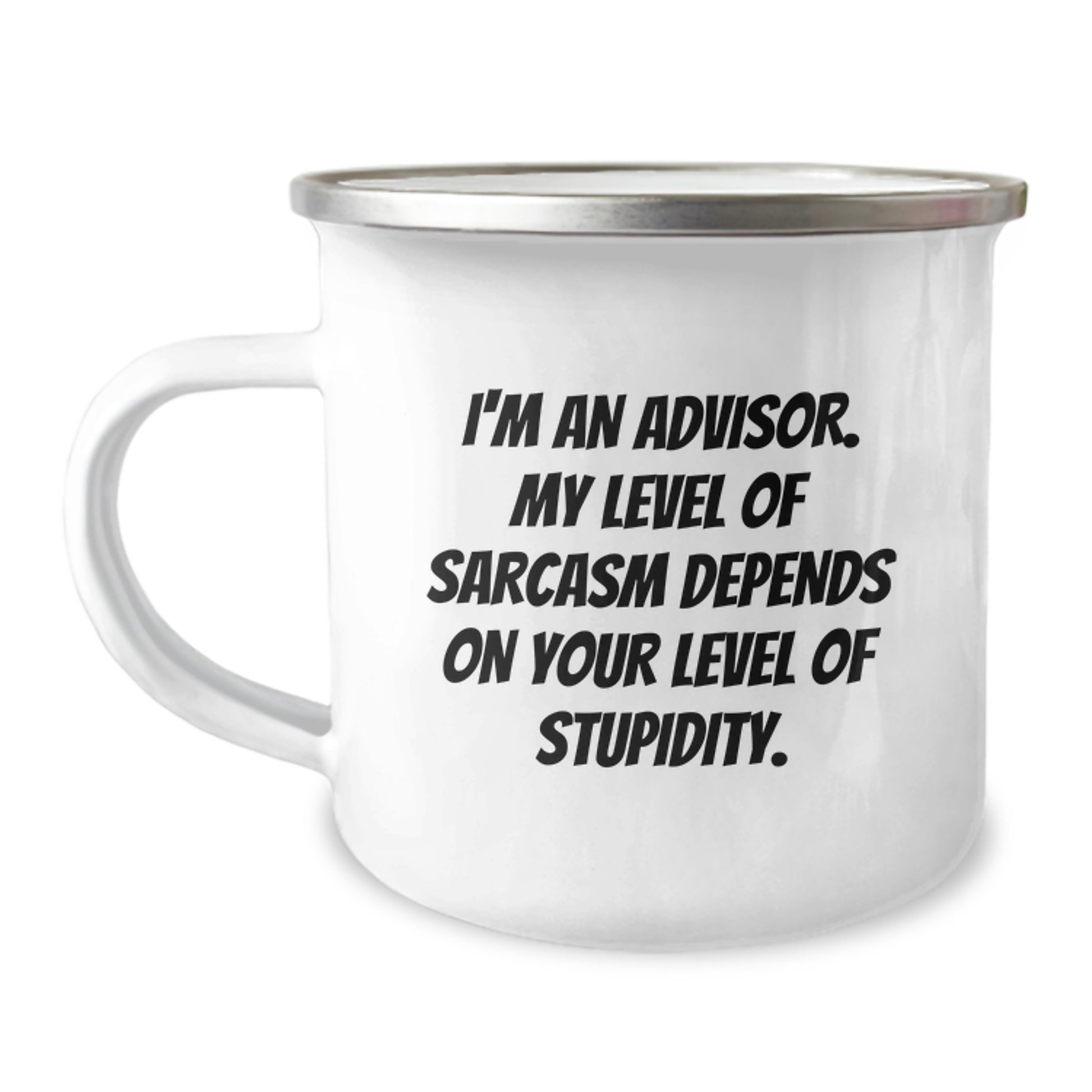 Funny Advisor Gifts for Men - Camping Mug, Graduation Unique Gifts from Friends - Image 1