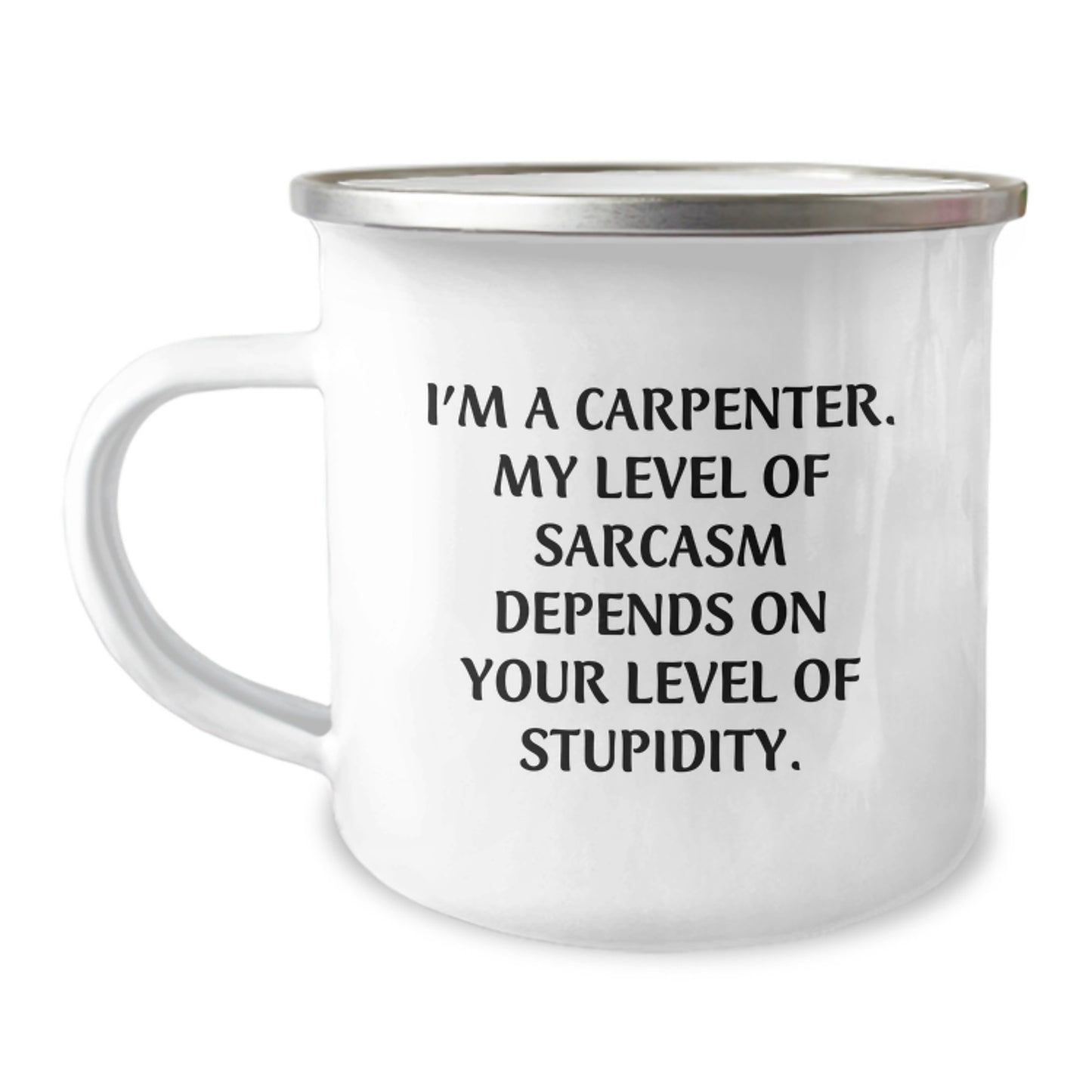 Funny Carpenter Mug Gifts from Friends for Birthday - 'I'm A Carpenter' Sarcasm Camping Mug for Men - Image 1