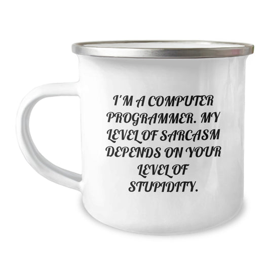 Funny Computer Programmer Gifts from Friends - 'I'm A Computer Programmer' Sarcasm Mug for Graduation Unique Gifts for Him or Her - Image 1