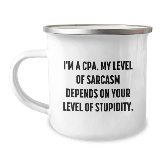 Funny CPA Camping Mug Gifts for Men Women Friends Family - Birthday Unique CPA Humor - Image 1