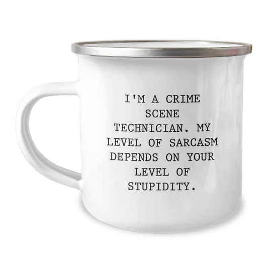 Crime Scene Technician Keepsake Camping Mug for Him Graduation Gift - Image 1