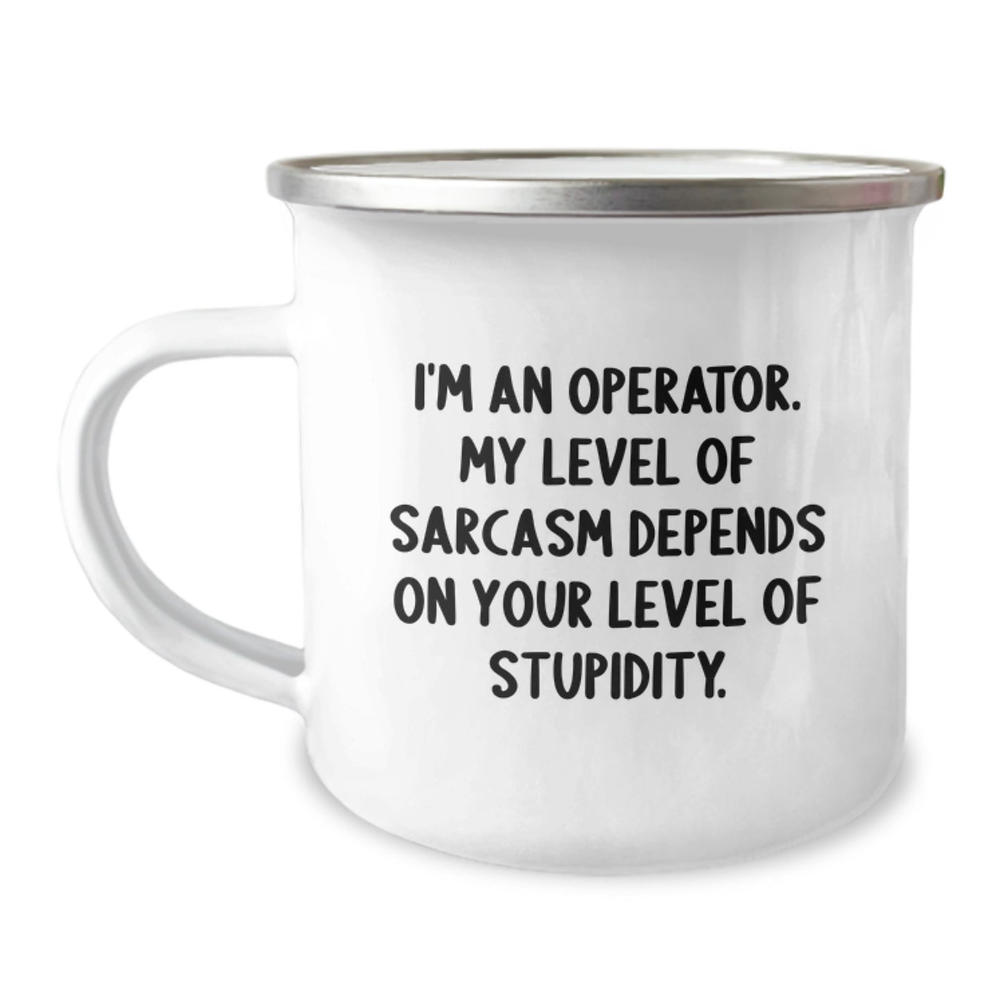 Funny Operator Gifts for Men - Operator Camping Mug for Graduation, Unique Operator Gifts from Friends, Operator Mug for Operator Enthusiast - Image 1