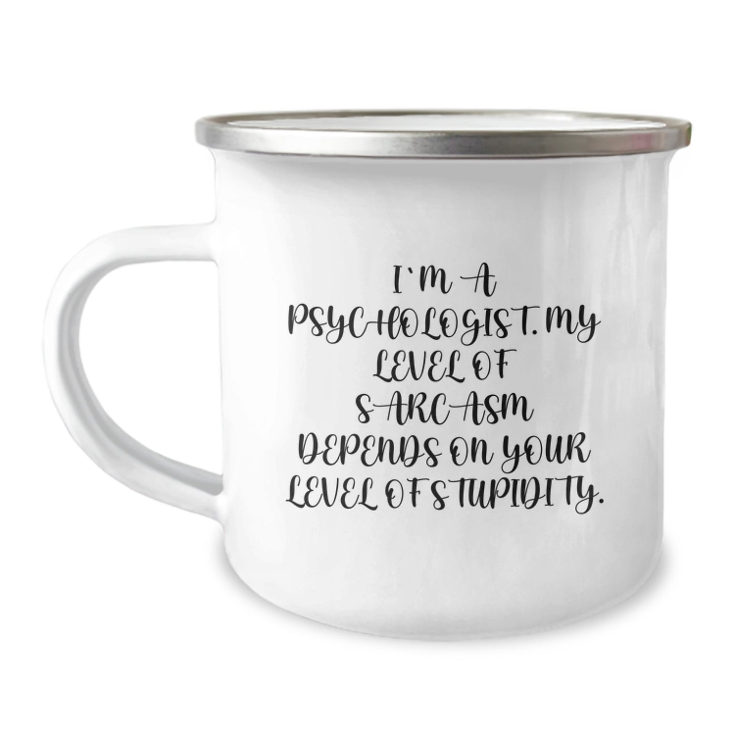 Funny Psychologist Graduate Student Gifts from Friends, Unique Camping Mug Sarcasm Humor Inspirational for Psychologist Men Women Family Coworkers - Image 1