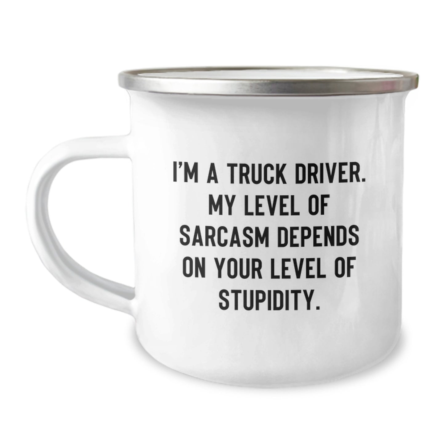 Funny Truck Driver Gifts for Birthday - Camping Mug with Sassy Quote for Men, Unique Gift from Friends to Family - Image 1
