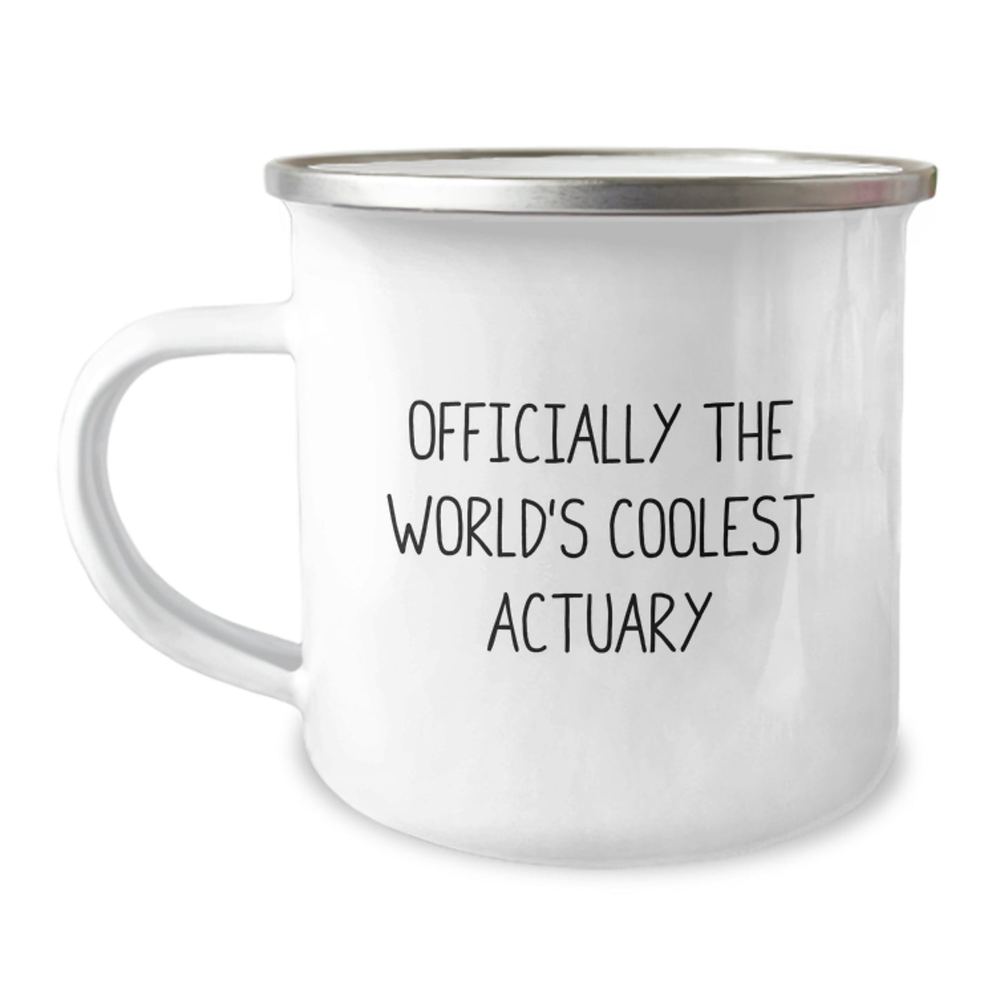 Funny Actuary Gifts for Him, Officially The World's Coolest Actuary Camping Mug, Graduation Unique Gifts from Friends - Image 1