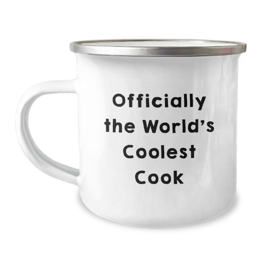 Funny Graduation Unique Gifts from Mom for the World's Coolest Cook - Camping Mug - Image 1