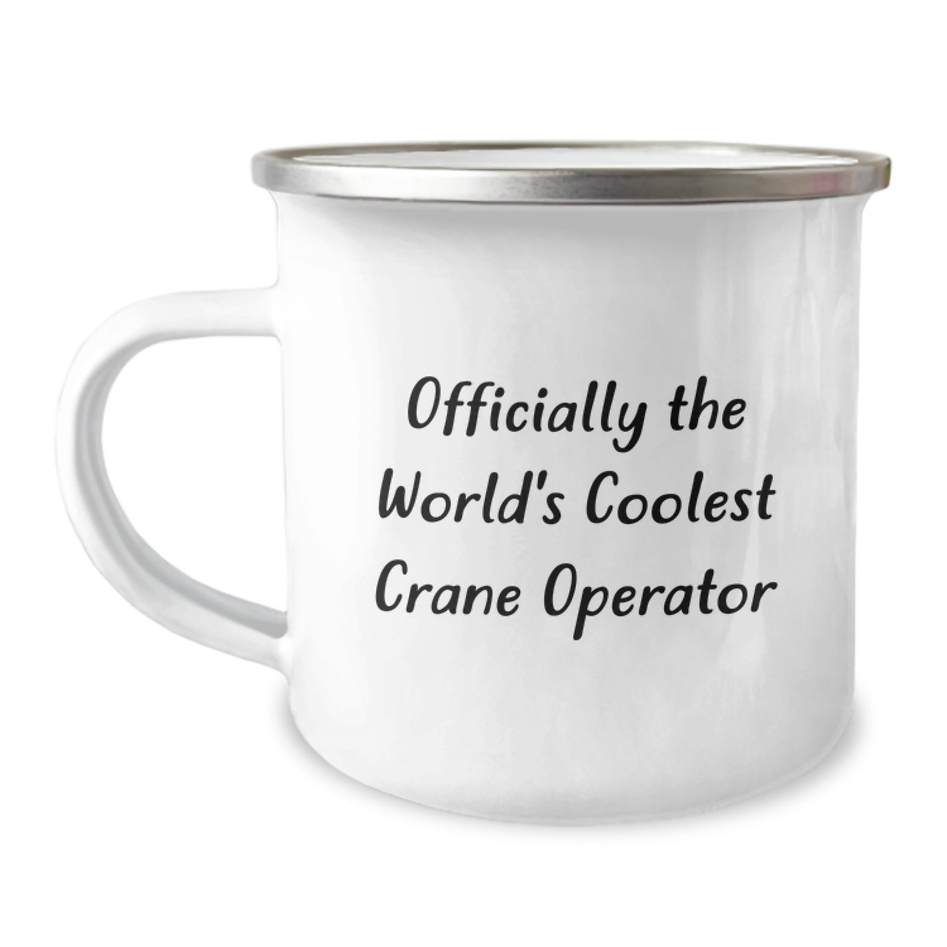 Funny Crane Operator Gifts for Him, Unique Camping Mug for Graduation, Officially The World's Coolest Crane Operator Quote, Gifts from Friends to Family, Special Graduation Unique Gifts - Image 1