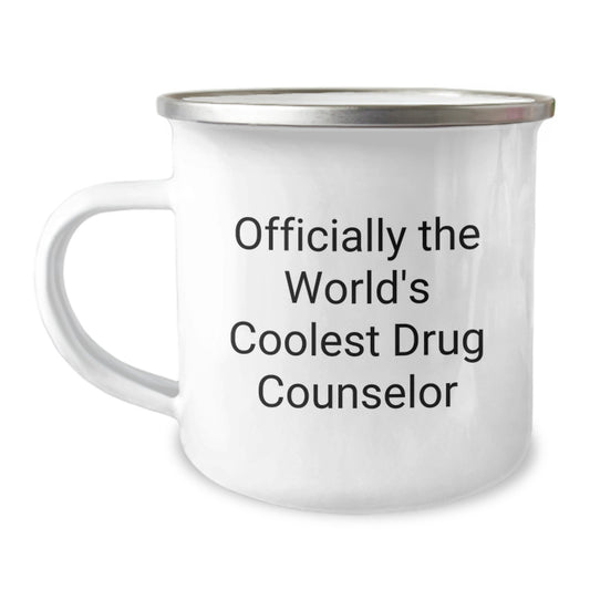 Drug Counselor Keepsake Camping Mug for Him Birthday Gift Officially - Image 1