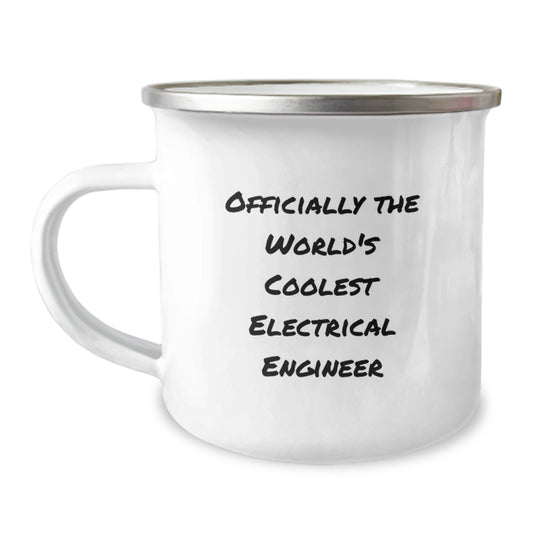 Funny Electrical Engineer Gifts from Friends, World's Coolest Electrical Engineer Quote, Electrical Engineer Camping Mug for Men - Graduation Unique Gifts - Image 1