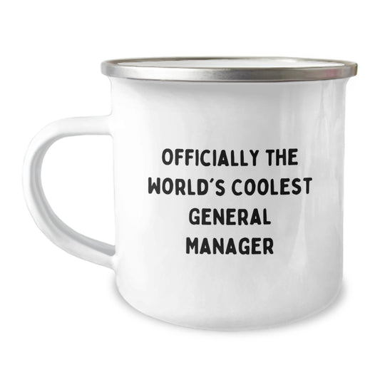 Funny General Manager Gifts, General Manager Camping Mug, Unique Graduation Unique Gifts from Friends, Gifts for General Manager Men - Image 1