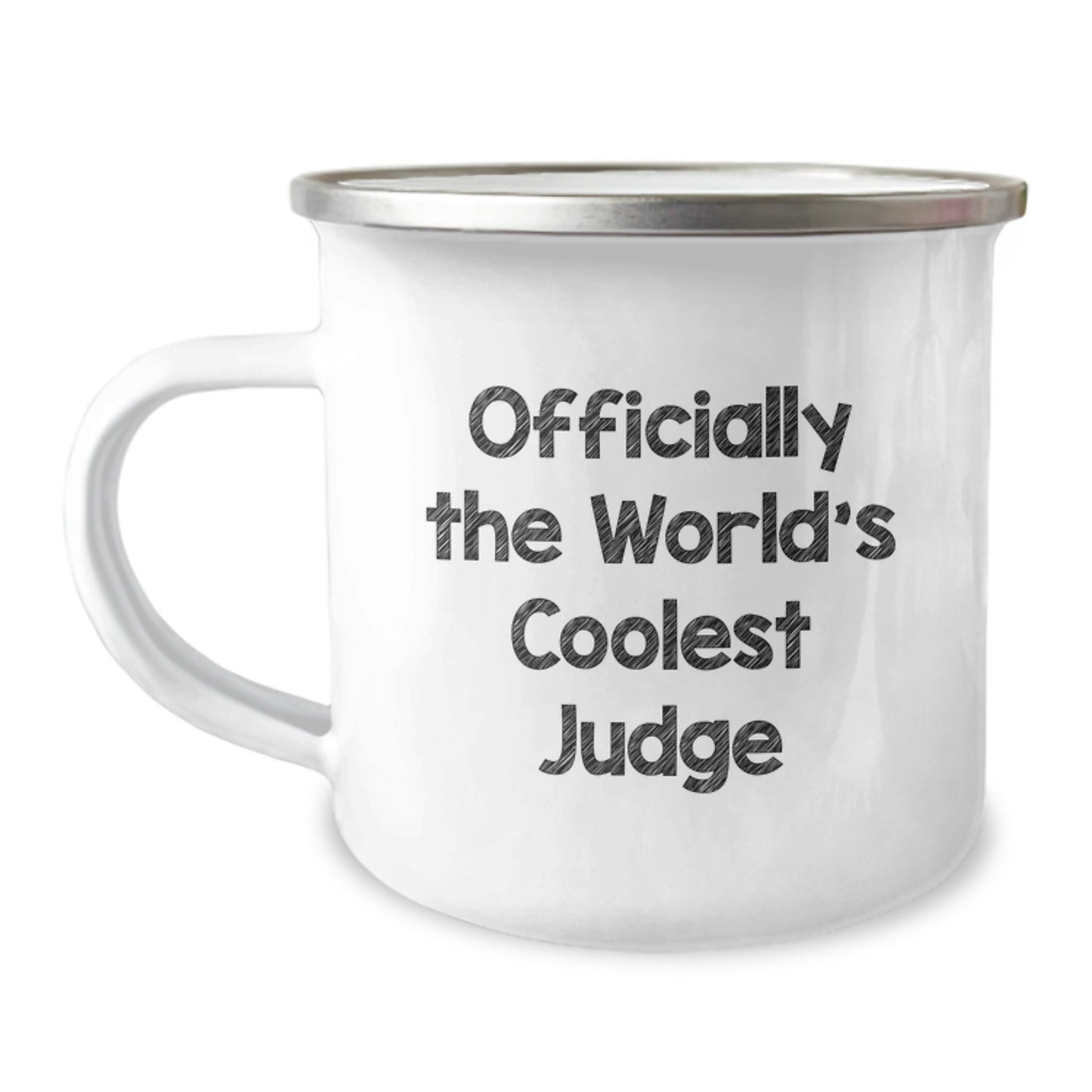 Funny Judge Gifts for Birthday, Officially The World's Coolest Judge, 12 oz Stainless Steel Camping Mug, Gifts from Men to Judge, Unique Judge Birthday Unique Gifts - Image 1