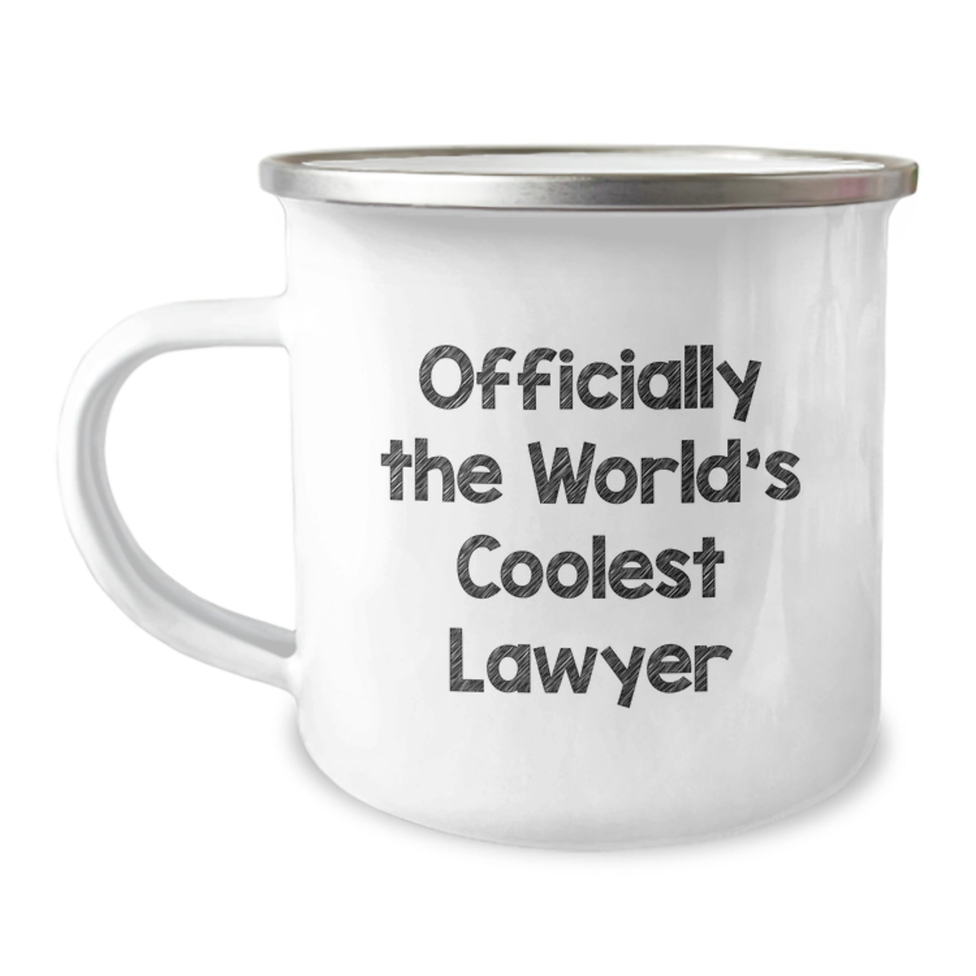 Lawyer Camping Mug for Him Birthday Gift – The World's Coolest Lawyer - Image 1