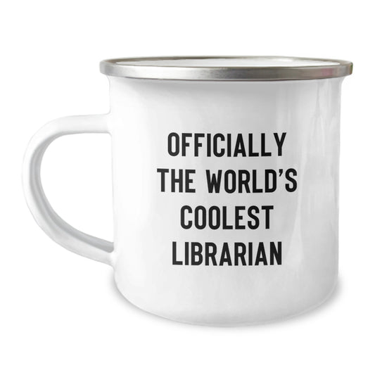 Funny Librarian Gifts from Friends - Coolest Librarian Camping Mug for Librarians, Birthday Unique Gifts - Image 1