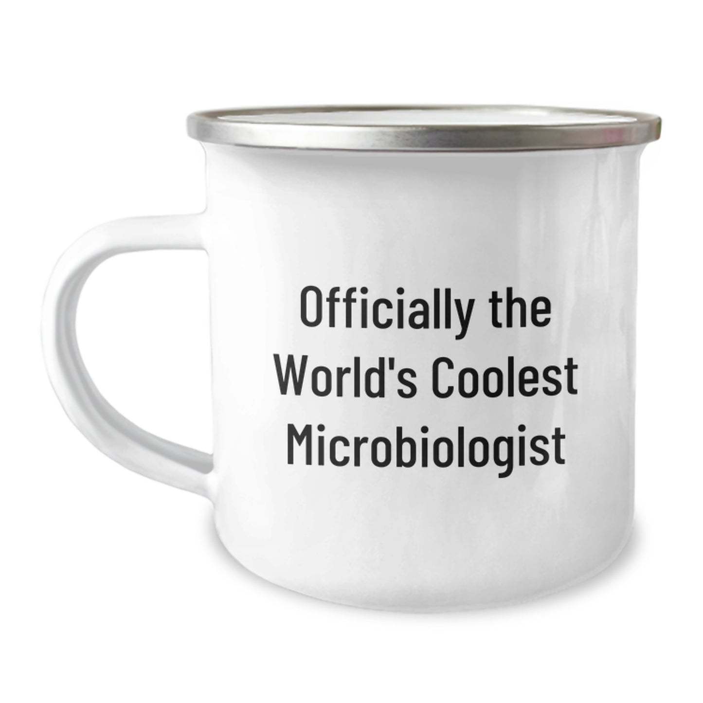 Funny Microbiologist Gifts for Men - 'Officially The World's Coolest Microbiologist' Camping Mug, Perfect Unique Graduation Unique Gifts from Friends to Family - Image 1