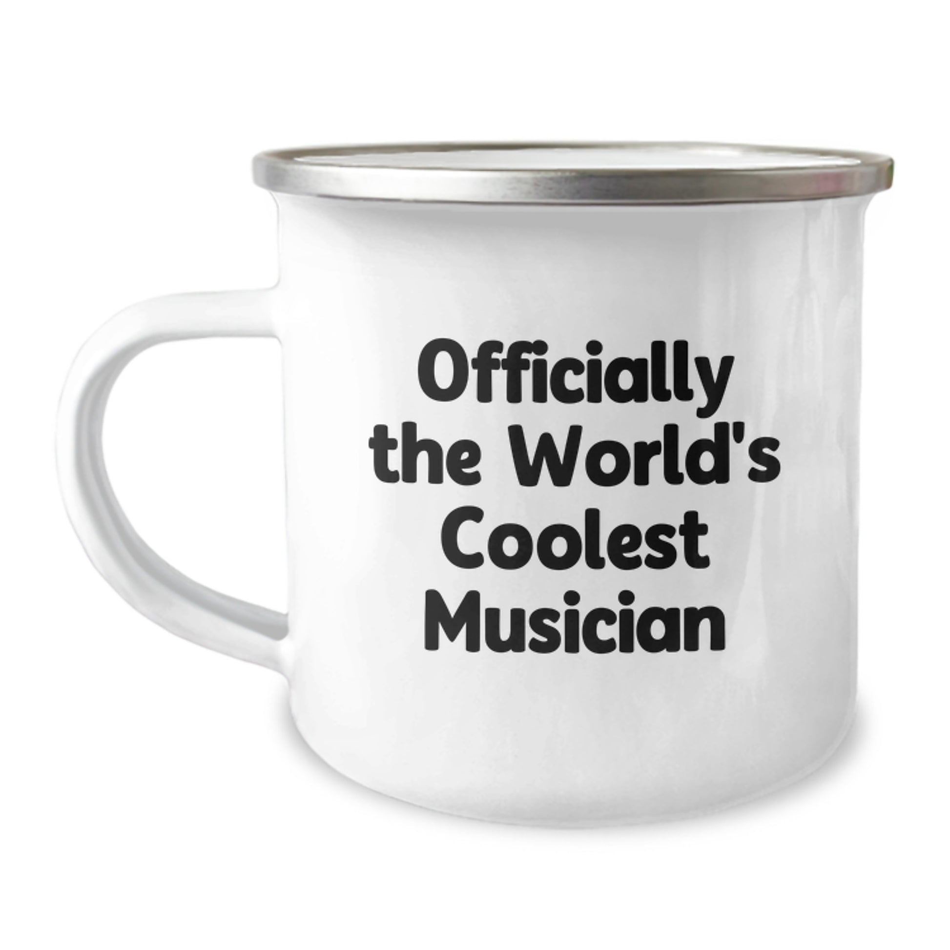Funny Musician Gifts from Friends for Musician Men - Officially The World's Coolest Musician Camping Mug for Musician Lover, Unique Graduation Gifts - Image 1