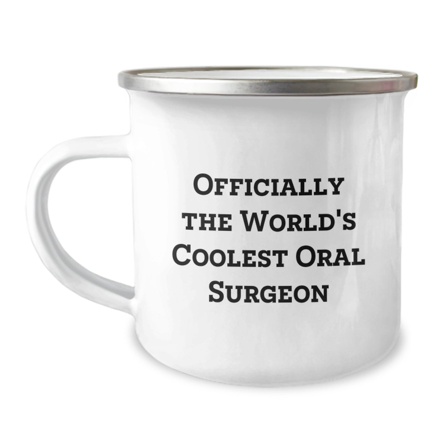 Funny Gifts from Friends - Oral Surgeon Christmas Unique Mugs for Men, Officially The World's Coolest Oral Surgeon Quote on Camping Mug - Image 1