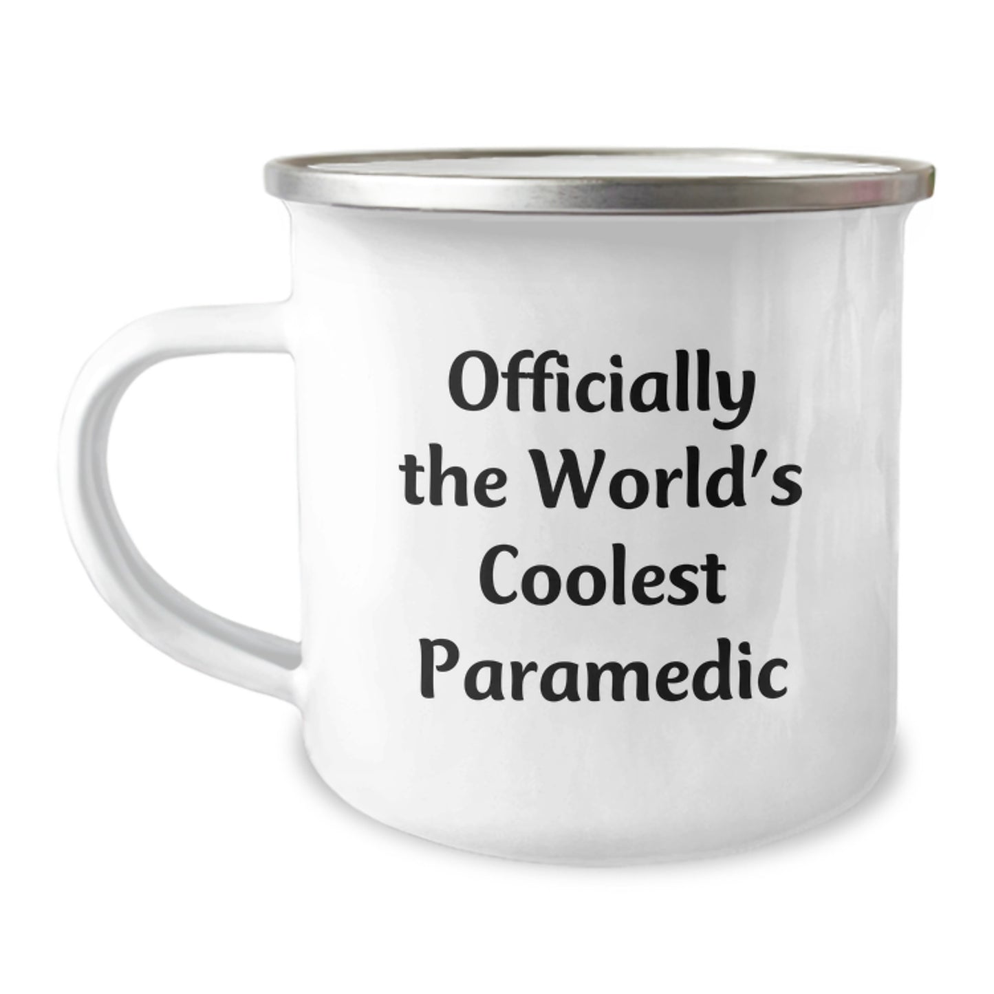 Funny Rescue Worker Gifts from Friends to Cool Rescue Workers for Graduation, Officially World's Coolest Rescue Worker Camping Mug - Image 1
