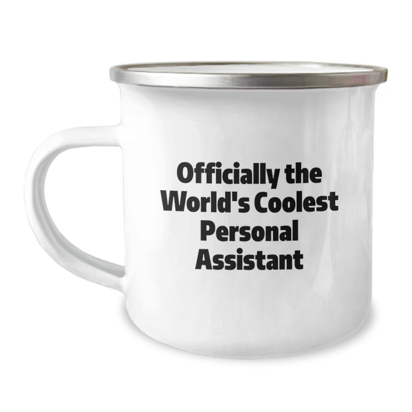 Christmas Unique Gifts for Personal Assistant Friends - 'Officially The World's Coolest Personal Assistant' Funny Camping Mug for Men Women Coworkers Family - Image 1