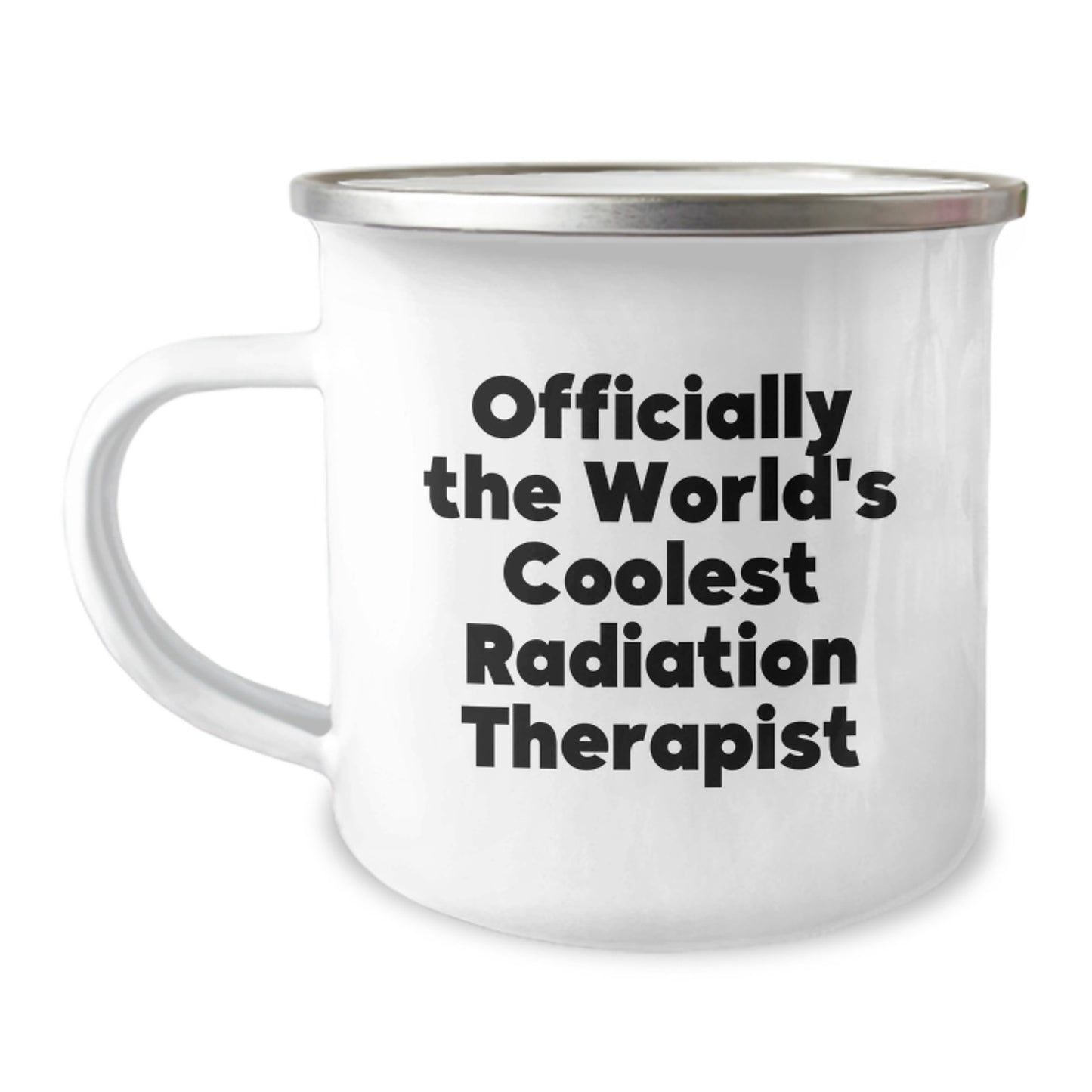 Radiation Therapist Gifts from Friends for Men - Officially The World's Coolest Radiation Therapist Camping Mug, Funny Quote for Christmas Unique Gifts - Image 1
