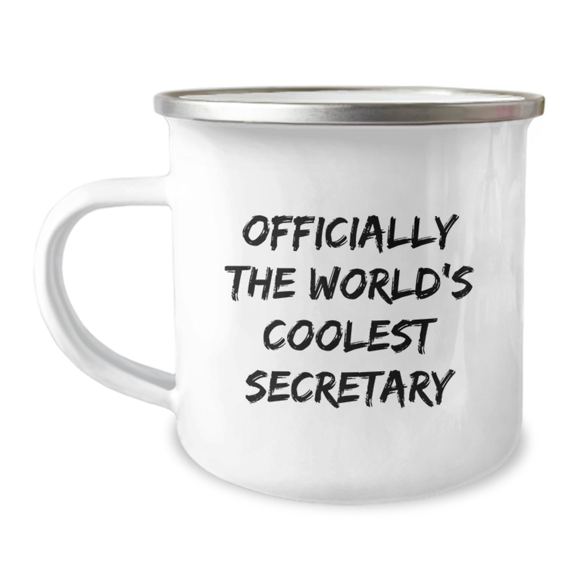 Funny Secretary Gifts from Friends - Officially The World's Coolest Secretary Camping Mug for Secretary - Graduation Unique Gifts for Men or Women - Image 1