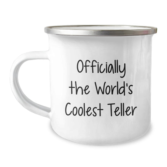 Funny Teller Gifts from Friends, Officially The World's Coolest Teller Camping Mug for Teller Men, Graduation Unique Gifts - Image 1