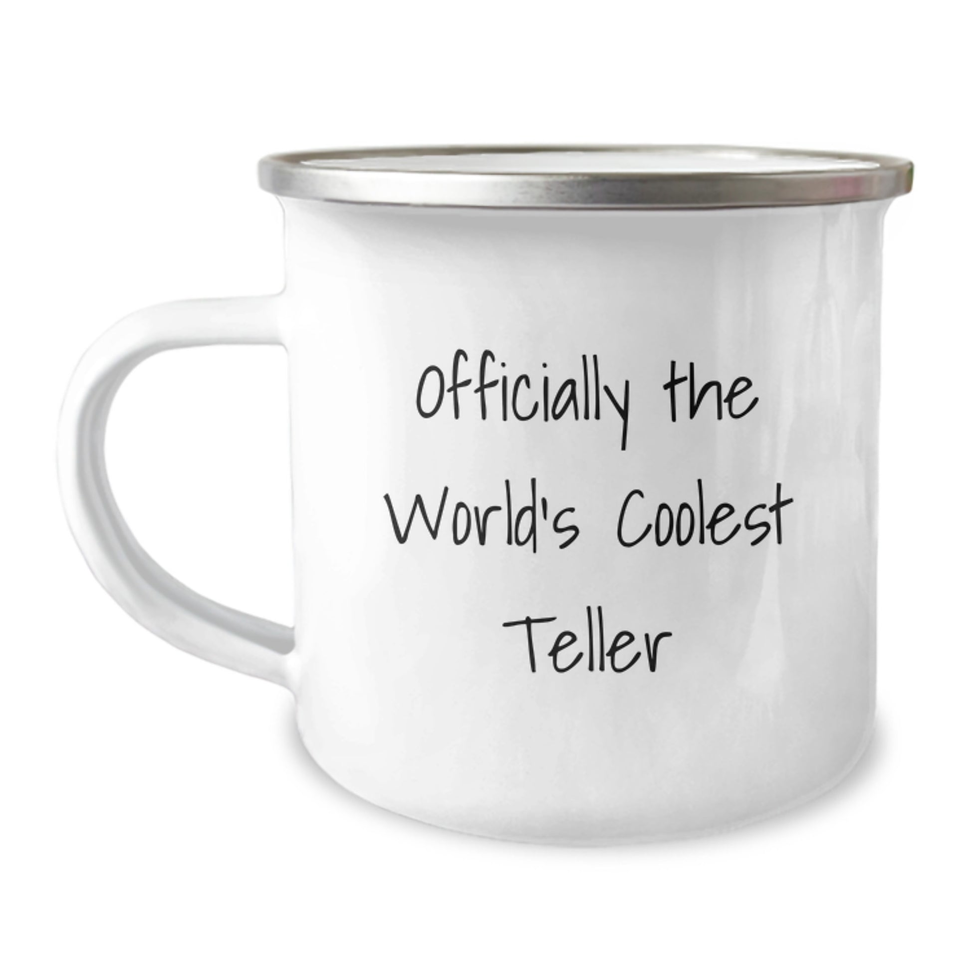 Funny Teller Camping Mug Gifts for Friends from Men, Unique Graduation Unique Gifts for the World's Coolest Teller, Officially the Coolest - Image 1