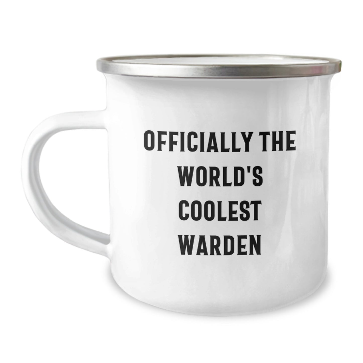 Funny Warden Gifts for Men, Officially The World's Coolest Warden, Camping Mug for Graduation Unique Gifts from Friends - Image 1