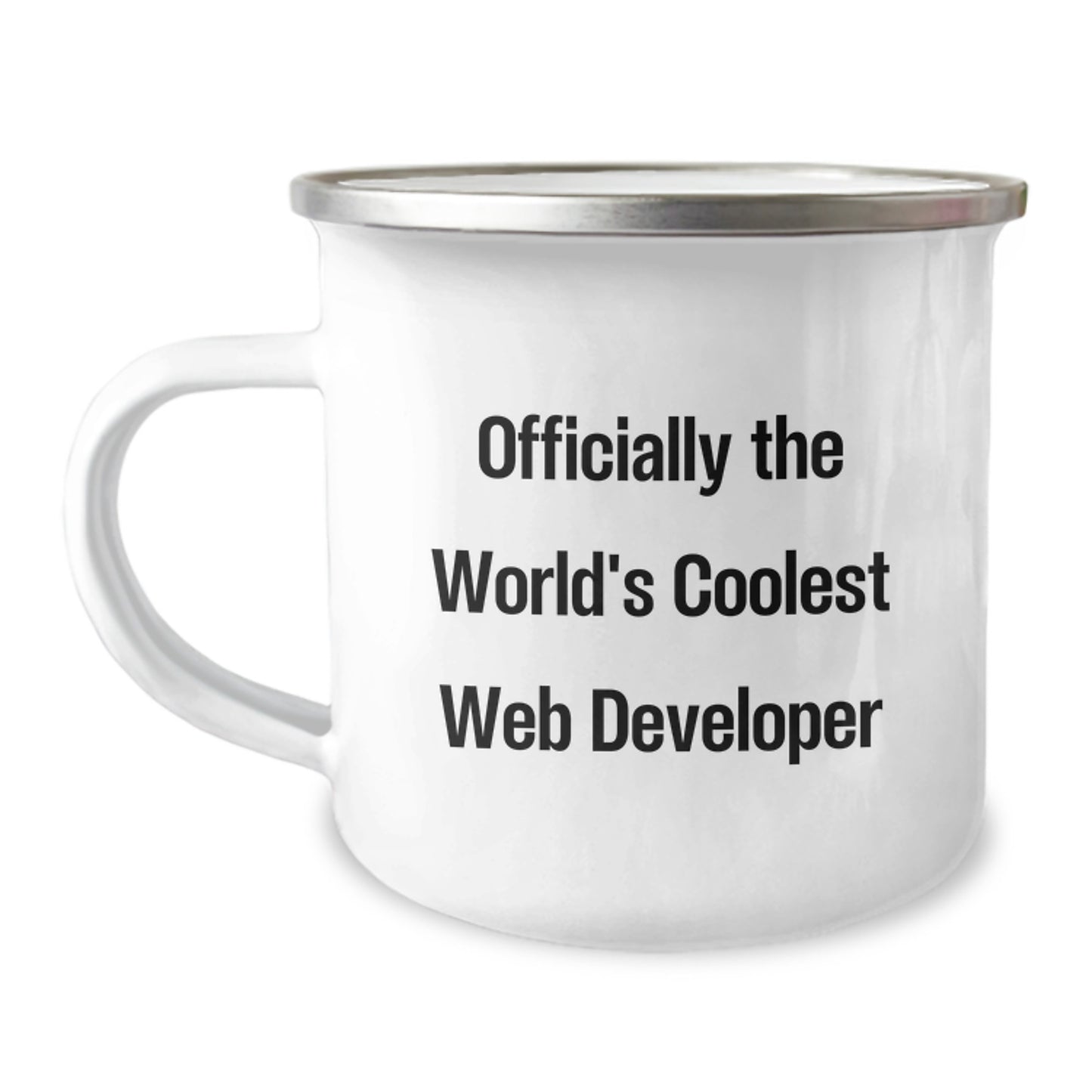 Funny Web Developer Gifts from Friends - Officially The World's Coolest Web Developer Camping Mug for Graduation Unique Gifts - Image 1