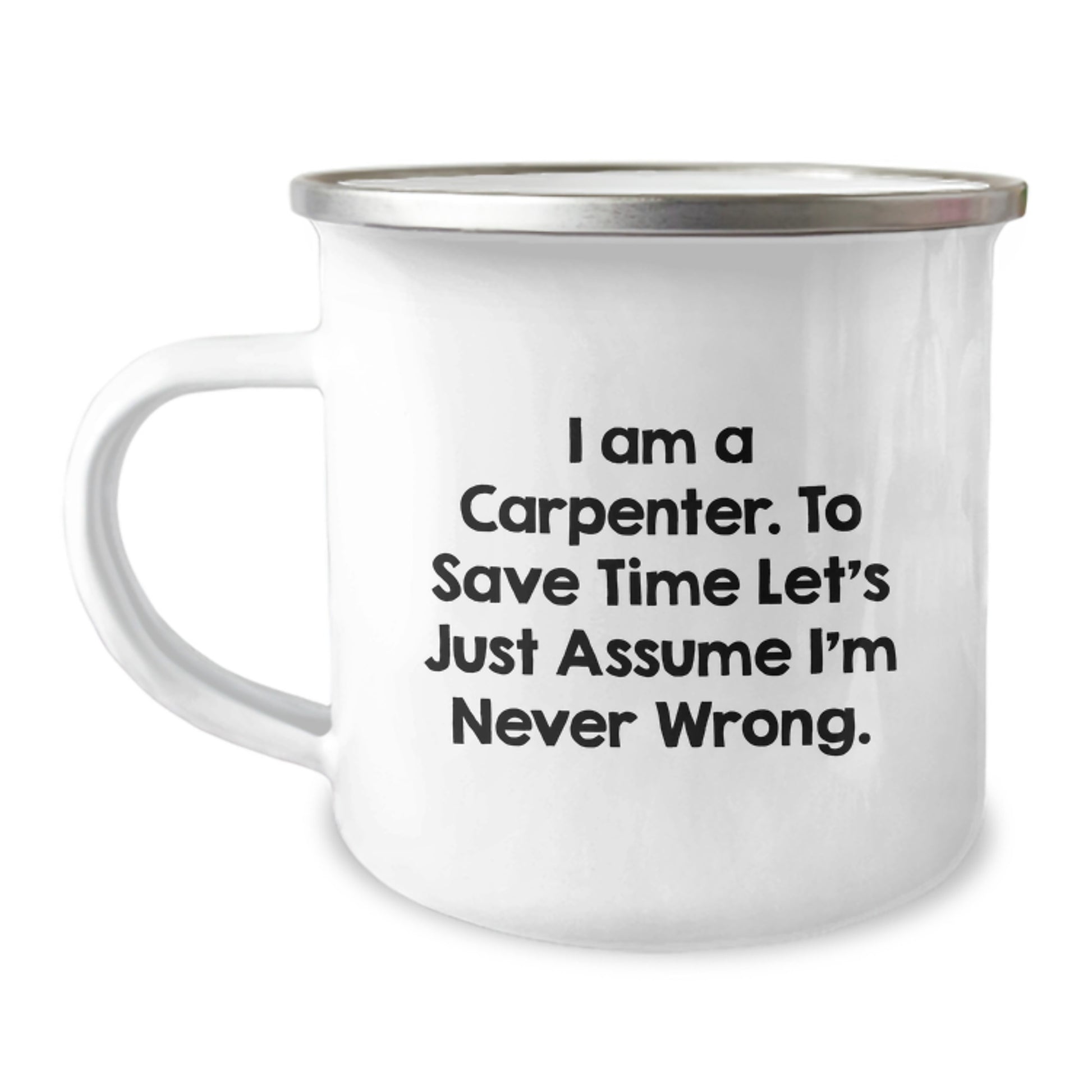 For Him Keepsake Birthday Gift I Am A Carpenter 12oz Stainless Mug - Image 1