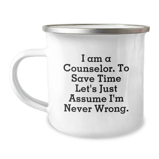 Counselor Keepsake Camping Mug for Him Birthday Gift - Image 1