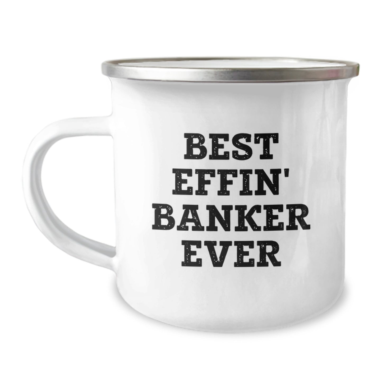Funny Banker Gifts for Graduation, Best Effin' Banker Ever Insulated Camping Mug, Personalized Gifts from Friends to Family - Image 1
