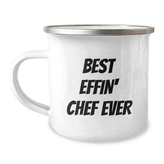 Chef Keepsake Camping Mug for Him Best Effin' Chef Ever Graduation Gift - Image 1