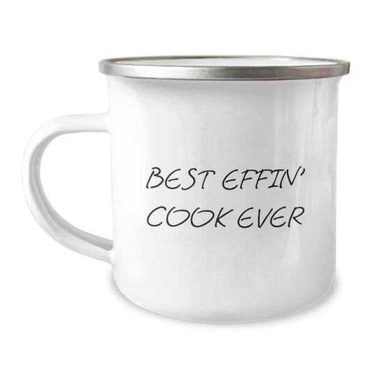 Funny Camping Mug Best Effin' Cook Ever Graduation Gift for Men Funny Cook Quotes - Image 1