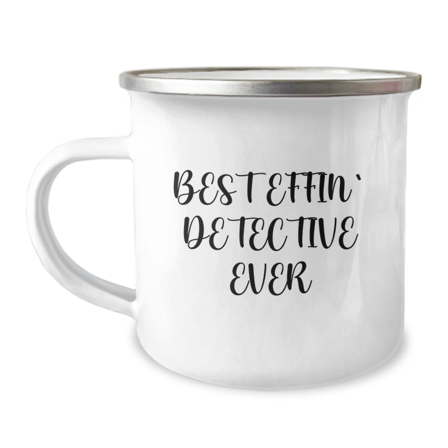 Detective Keepsake Camping Mug for Him Birthday Gift Best Effin' - Image 1