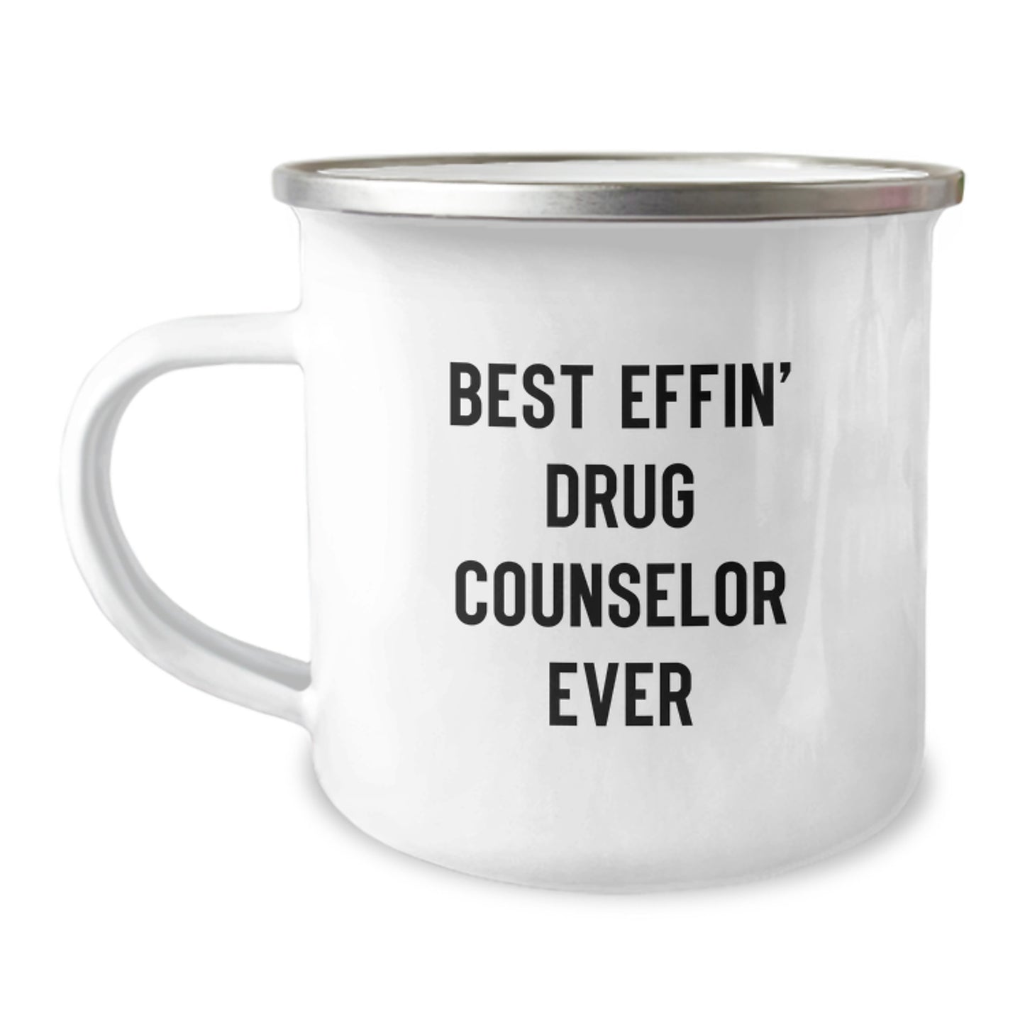 Gifts from Friends for the Best Effin' Drug Counselor Ever - Funny Graduation Camping Mug - Image 1
