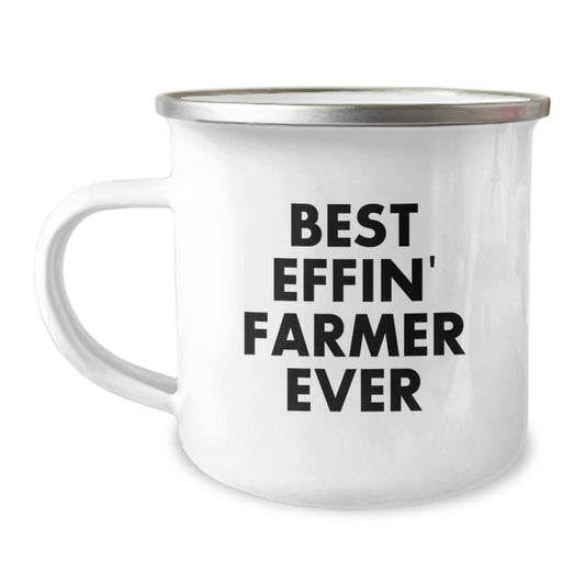 Funny Farmer Gifts from Family or Friends for the Best Effin' Farmer Ever - Unique Camping Mug for Graduation - Image 1