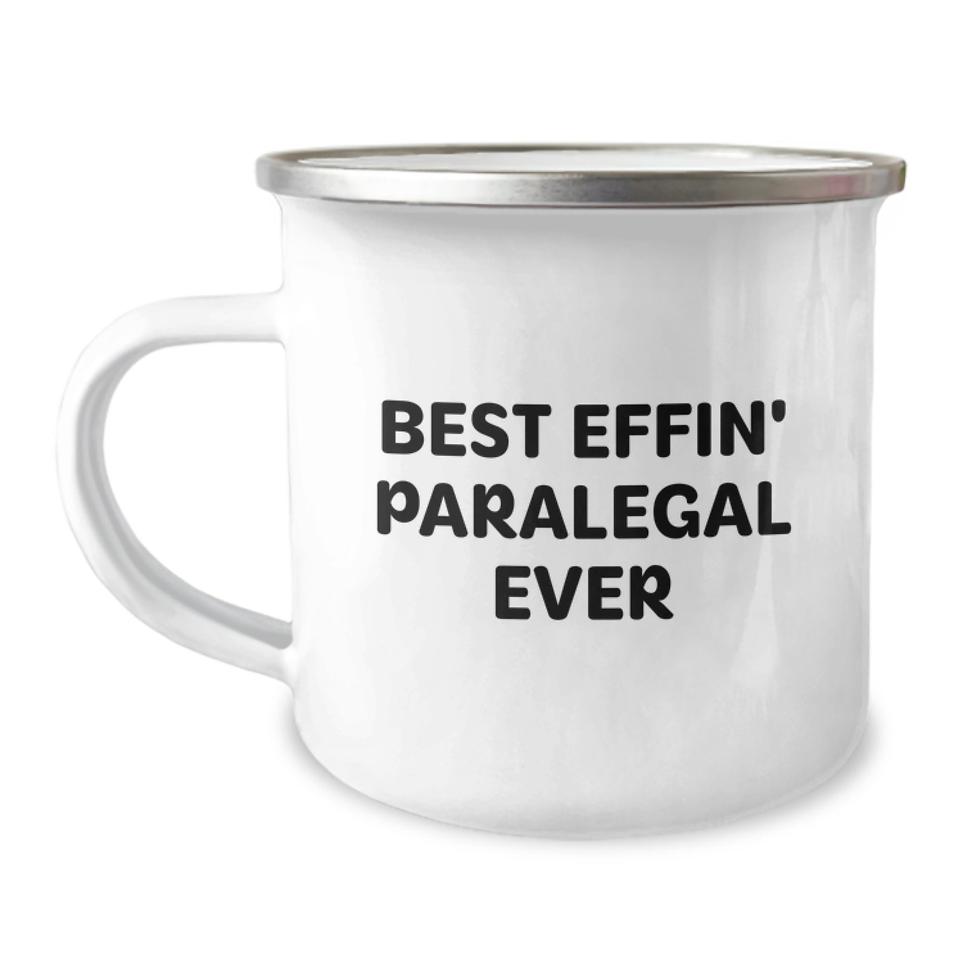 Funny Paralegal Gifts for Paralegal Friends, Best Effin' Paralegal Ever Camping Mug, Unique Graduation Gifts from Family to Paralegal Men - Image 1