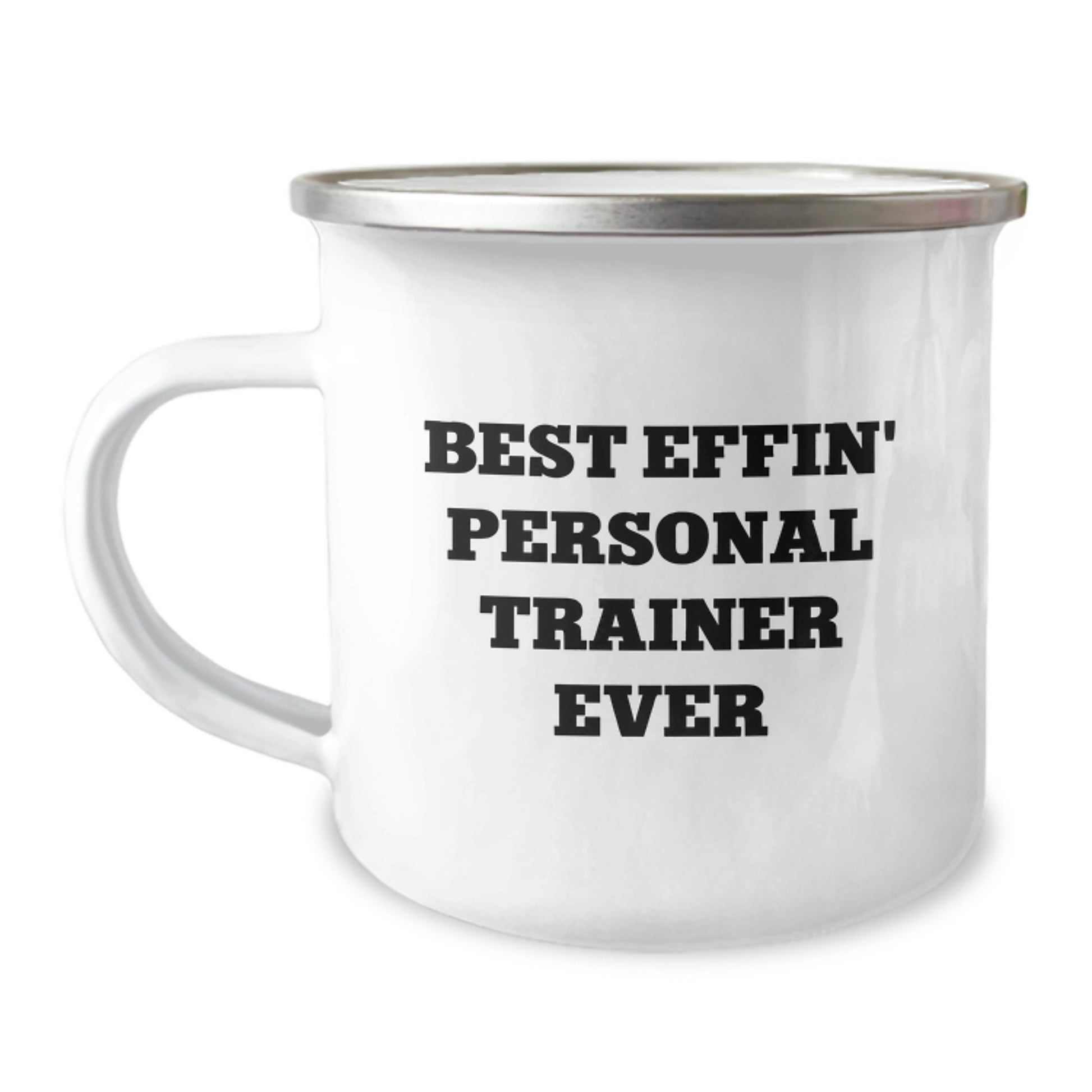 Funny Personal Trainer Gifts for Men - Best Effin' Personal Trainer Ever Camping Mug, Unique Graduation Gifts from Friends to Family - Image 1