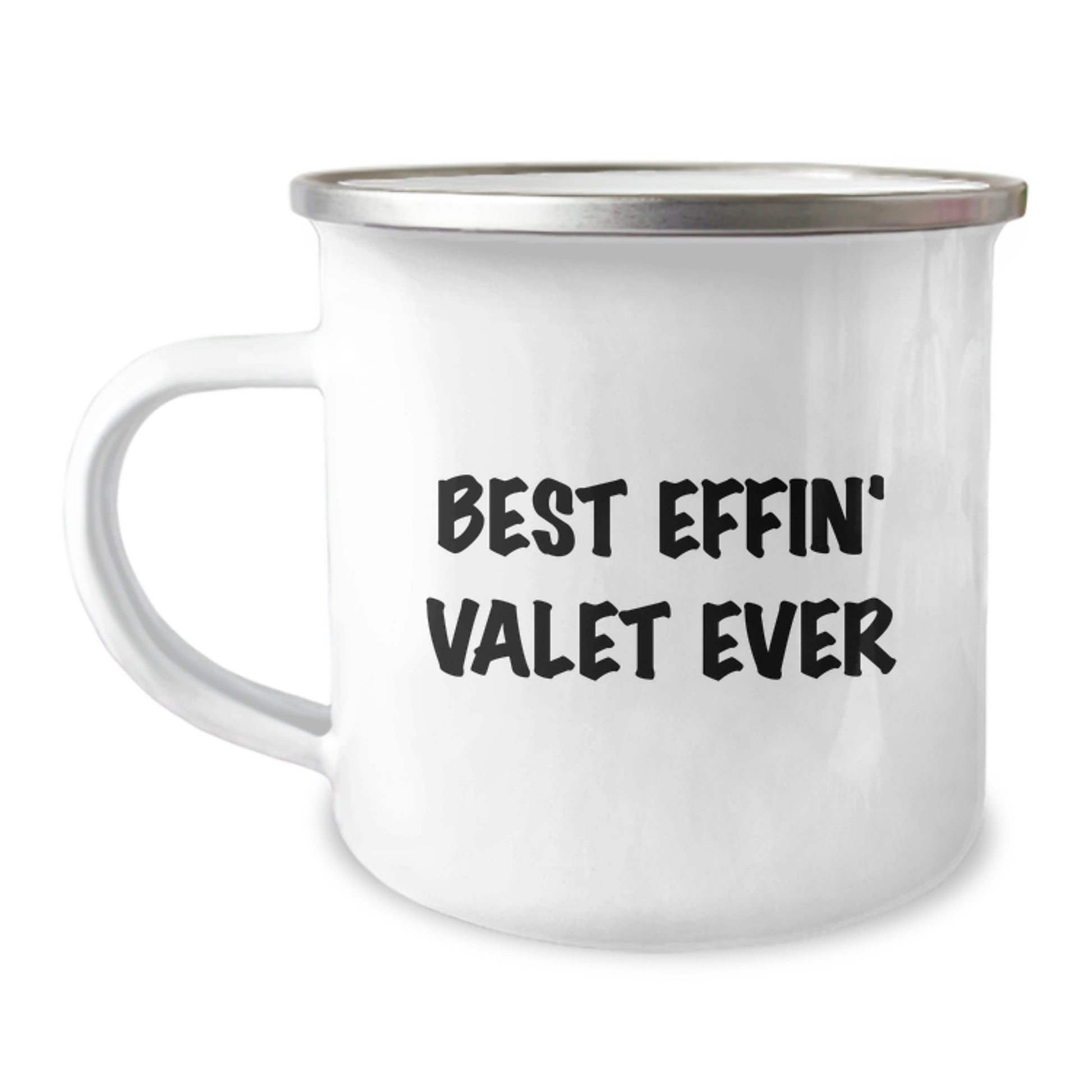 Funny Valet Gifts from Friends for the Best Effin' Valet Ever - Unique Camping Mug for Graduation - Image 1