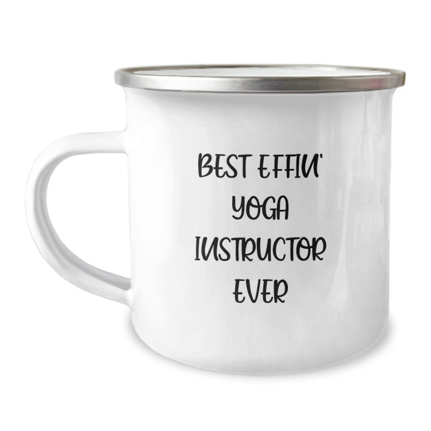 Funny Gifts from Men to Best Effin' Yoga Instructor Ever, Unique Camping Mug for Yoga Instructor, Funny Christmas Unique Gifts - Image 1