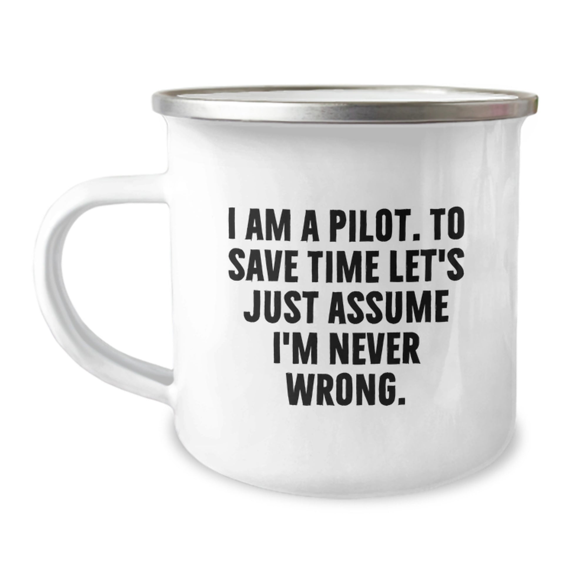 Pilot Keepsake Camping Mug for Him Birthday Gift with Stainless Steel - Image 1