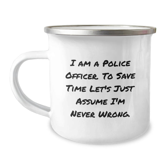 Funny Police Officer Gifts from Men to Police Officer for Camping Mug Graduation Unique - Image 1